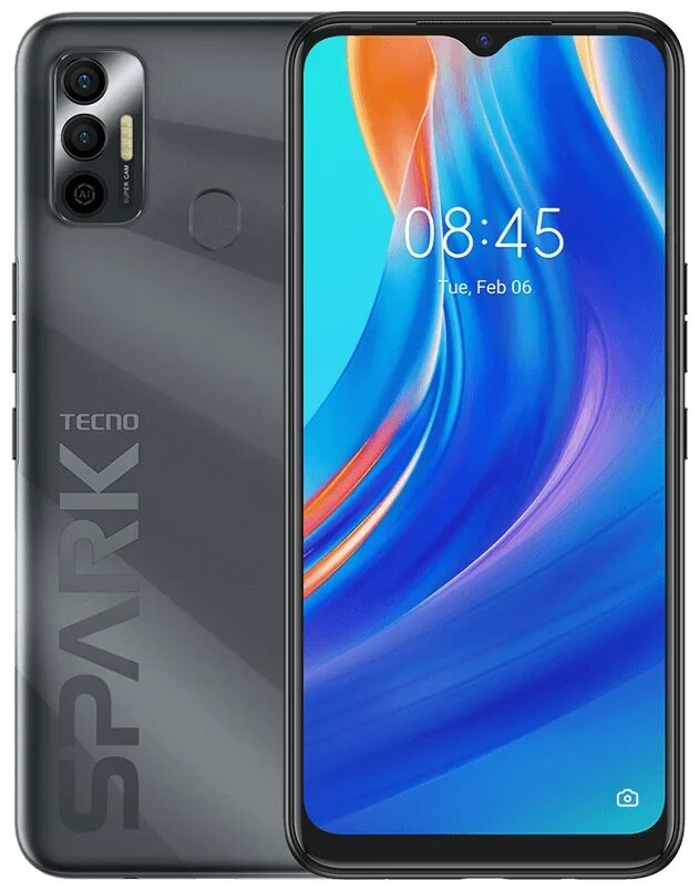 TECNO Spark 7 KF6m 32+2 Magnet Black